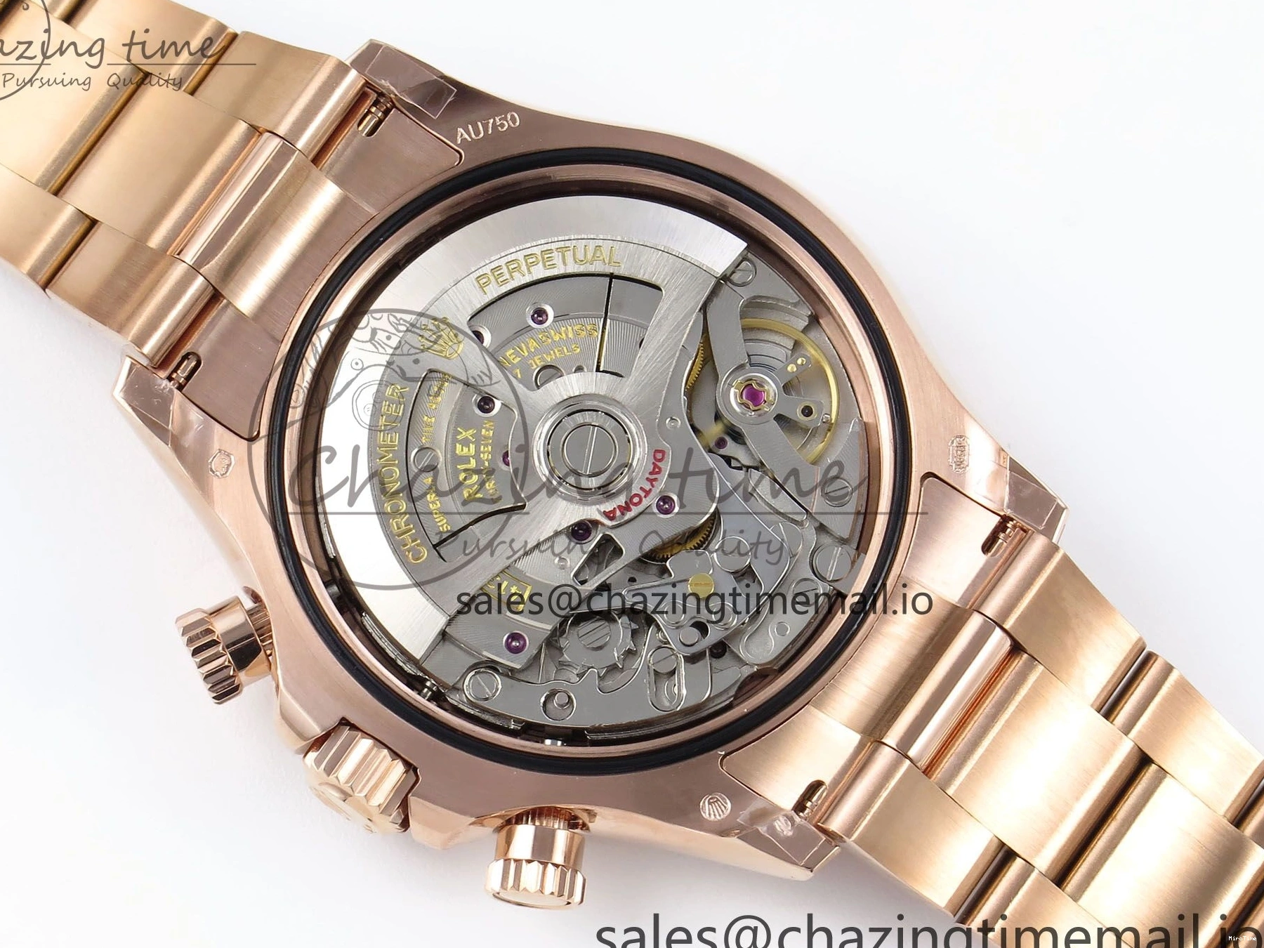 MiroTime 0215 EyeCatching Daytona 126505 QF 1:1 Best Edition Black RG Diamonds Dial on RG Braclet SH4131 V 715